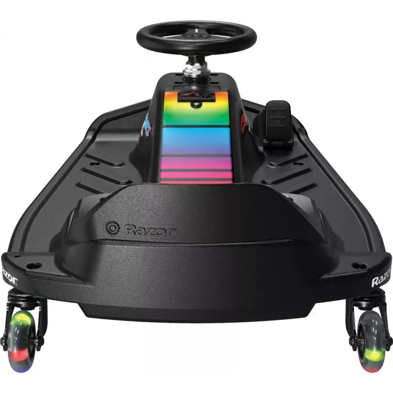 Elektrinis drift kartas Razor CRAZY CART Shift Lightshow – įkraunama ličio baterija, LED šviesų šou, 13 km/h, 40 min