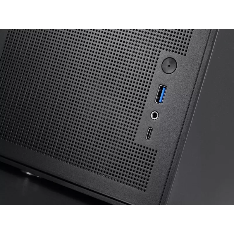 Korpusas PC Mini Tower TACENS Mars Gaming MC-XPRO — Mini-ITX/Micro-ATX, SFX PSU palaikymas, tinklelis, juodas, 120 mm ventiliatoriai