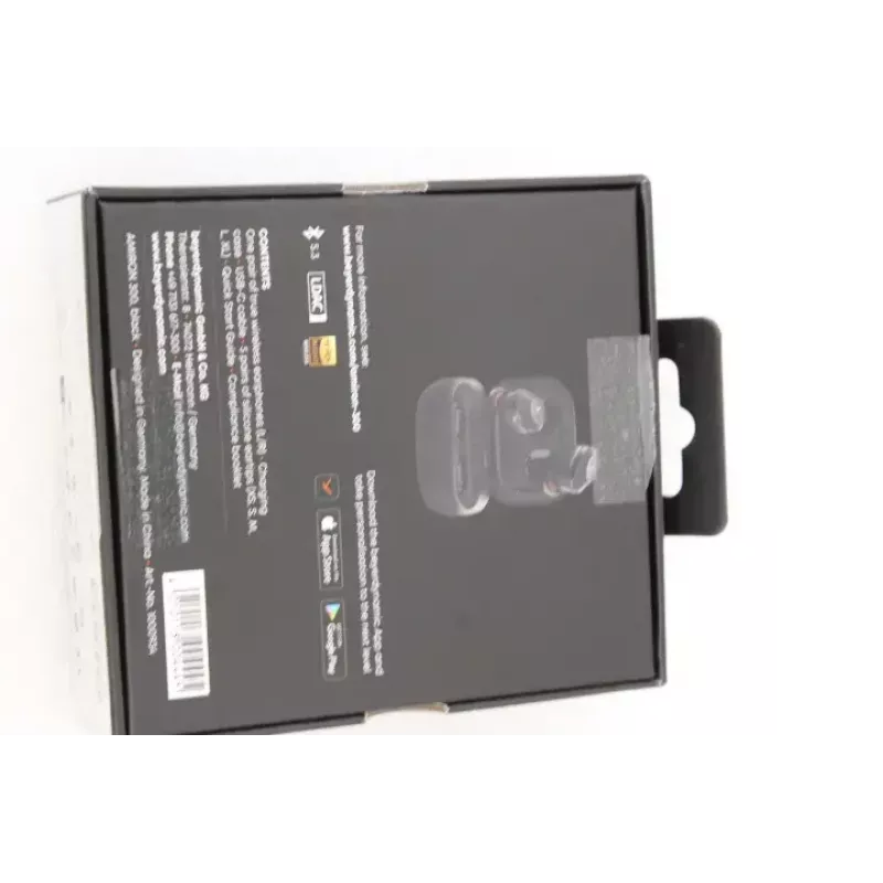 Belaidės ausinės TWS Beyerdynamic AMIRON 300 su įkrovimo dėklu, įmontuotu mikrofonu, Bluetooth, ANC – juodos