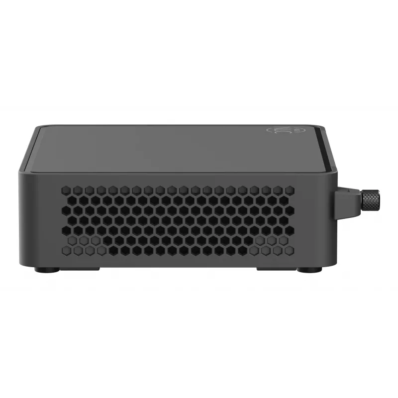 Mini-PC barebone ASUS NUC 15 Pro Slim Kit RNUC15CRKI300000 — Core 3 100U iki 4,7 GHz, be RAM, Intel Graphics, Wi‑Fi 6/7, Bluetooth 5.4, 1Gb + 2,5Gb Ethernet, juodas