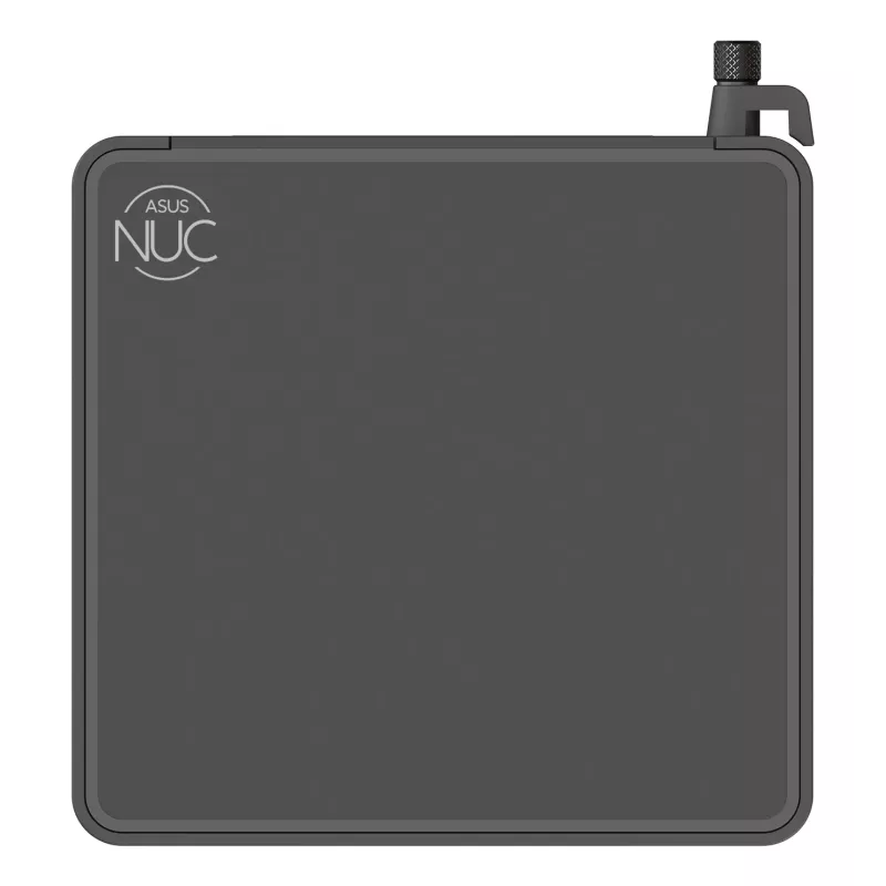 Mini-PC barebone ASUS NUC 15 Pro Slim Kit RNUC15CRKI300000 — Core 3 100U iki 4,7 GHz, be RAM, Intel Graphics, Wi‑Fi 6/7, Bluetooth 5.4, 1Gb + 2,5Gb Ethernet, juodas