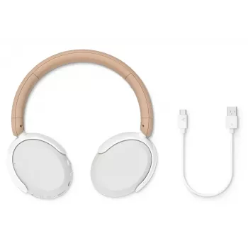 Philips 5000 serijos TAK5500AL/00 ausinės / headset, laidinės ir belaidės, Bluetooth, ant galvos, skambučiams ir muzikai, gintarinė, balta
