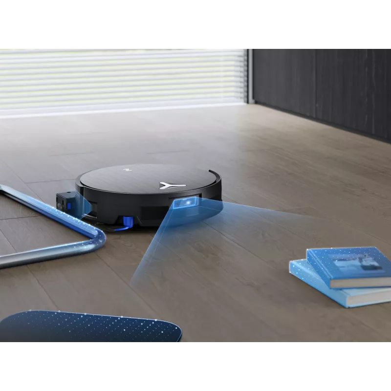 Robotinis dulkių siurblys ir šluostė Ecovacs Deebot X11 Pro Omni – juodas, Li‑Ion 6400 mAh, 206 min., 0,22 L dulkių talpykla, bazinė stotis 2,5 L