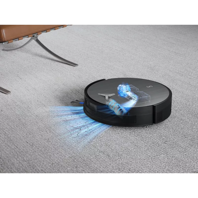 Robotinis dulkių siurblys ir šluostė Ecovacs Deebot X11 Pro Omni – juodas, Li‑Ion 6400 mAh, 206 min., 0,22 L dulkių talpykla, bazinė stotis 2,5 L