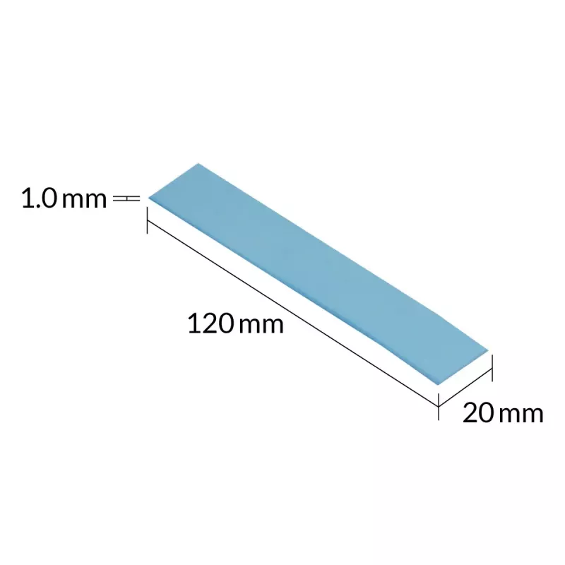 ARCTIC TP-3 Premium Performance terminė pagalvėlė 120 x 20 mm, 1 mm