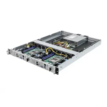 Serverinis barebone ASRock 1U2N2G-AM5/2T — LGA 1718, DDR5 iki 48 GB, 10Gb Ethernet, Aspeed AST2600, 1600 W PSU