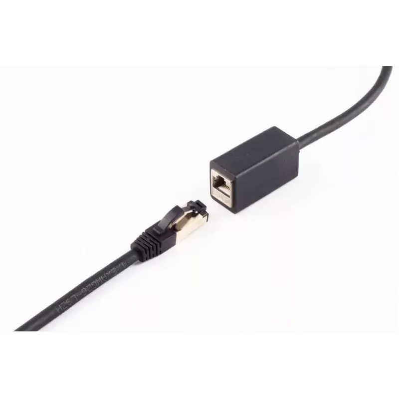 Tinklo kabelis ShiverPeaks BS08-44025 1m Cat8.1 F/FTP Juodas