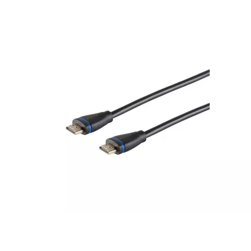 HDMI kabelis ShiverPeaks BS10-05075 10m Type A Kištukas-Kištukas Juodas Mėlynas