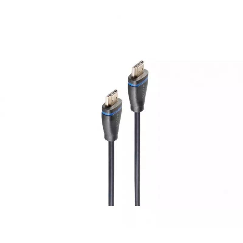 HDMI kabelis ShiverPeaks BS10-05075 10m Type A Kištukas-Kištukas Juodas Mėlynas