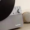 Patefono grotuvas su diržine pavara Lenco LSA-071SI, pilnai automatinis, pilka, Bluetooth, 3,5 mm, 10 W