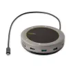 „StarTech.com“ USB-C garsiakalbio ir dokų stotelė su konferenciniu garsiakalbiu, USB-C į VGA/4K HDMI, 2x USB-A šakotuvu, mikrofonu/garsiakalbiu, skirta „Teams“/„Zoom“/programiniams telefonams