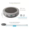„StarTech.com“ USB-C garsiakalbio ir dokų stotelė su konferenciniu garsiakalbiu, USB-C į VGA/4K HDMI, 2x USB-A šakotuvu, mikrofonu/garsiakalbiu, skirta „Teams“/„Zoom“/programiniams telefonams