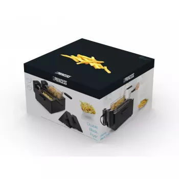 Gruzdintuvė Princess 183028 Double Black Fryer 6 L 3600 W