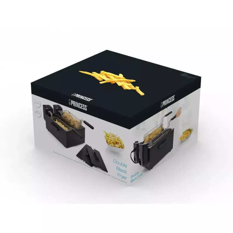 Gruzdintuvė Princess 183028 Double Black Fryer 6 L 3600 W