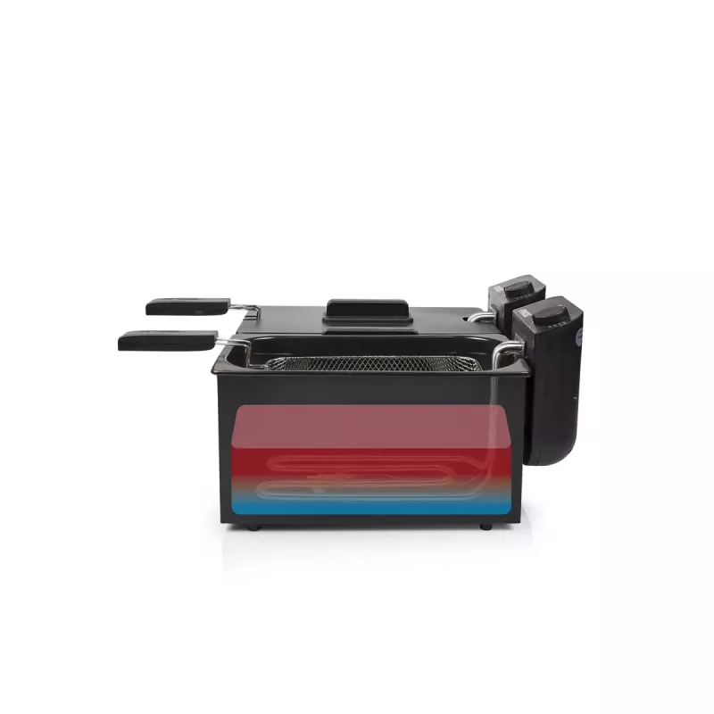Gruzdintuvė Princess 183028 Double Black Fryer 6 L 3600 W