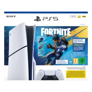 Sony PlayStation 5 Fortnite Flowering Chaos Bundle 1 TB Wi-Fi juoda, balta