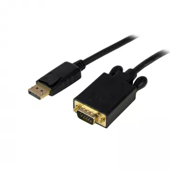 StarTech.com 15ft (4,6 m) aktyvus DisplayPort į VGA adapterio kabelis - 1080p vaizdo perdavimui - DP 1.2 į VGA keitiklis su fiksuojančia DP jungtimi