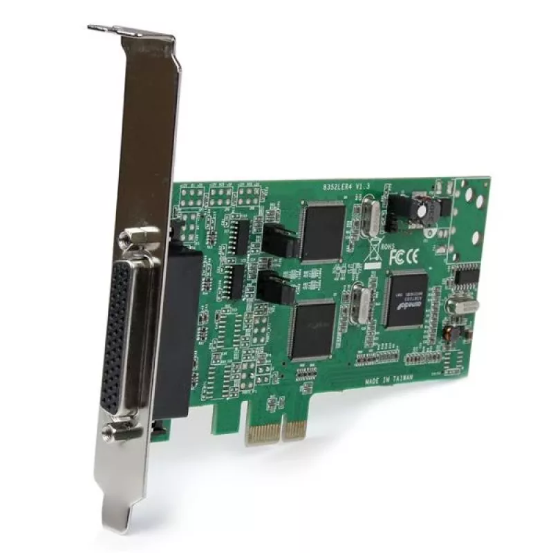 StarTech.com 4 prievadų PCI Express PCIe serijinė kombinuota kortelė – 2 x RS232 2 x RS422 / RS485