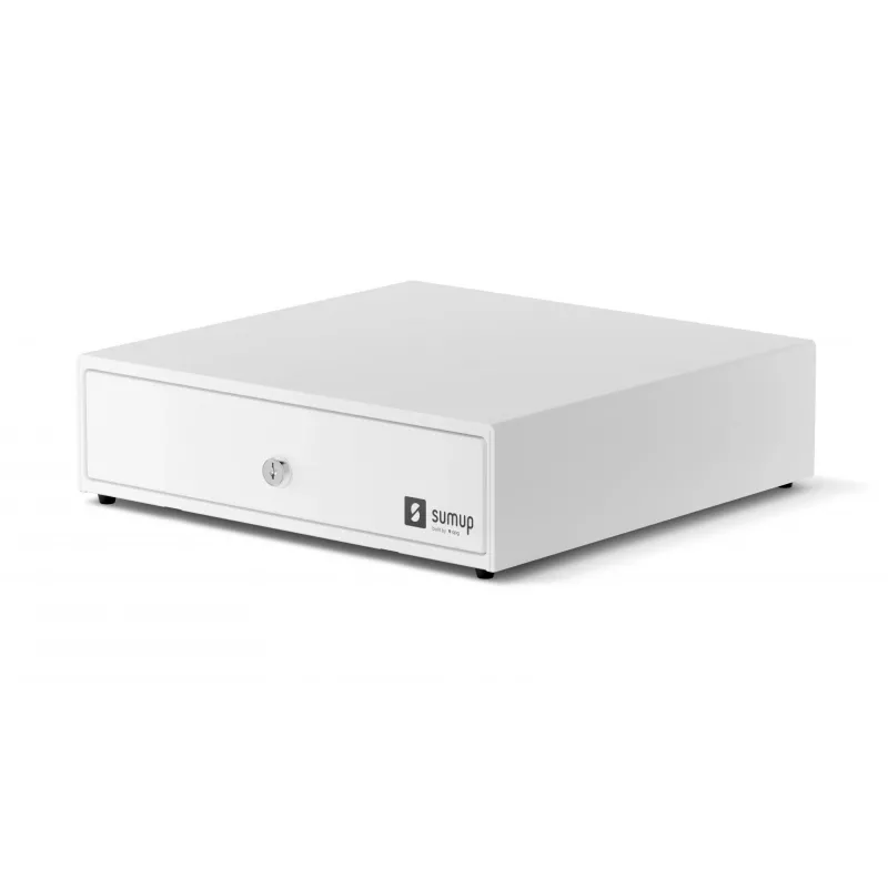 Kasos stalčius SumUp Cash Drawer — plastikinis ir plieninis korpusas, baltas, 330×340×100 mm, 5 kg