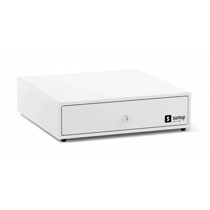 Kasos stalčius SumUp Cash Drawer — plastikinis ir plieninis korpusas, baltas, 330×340×100 mm, 5 kg