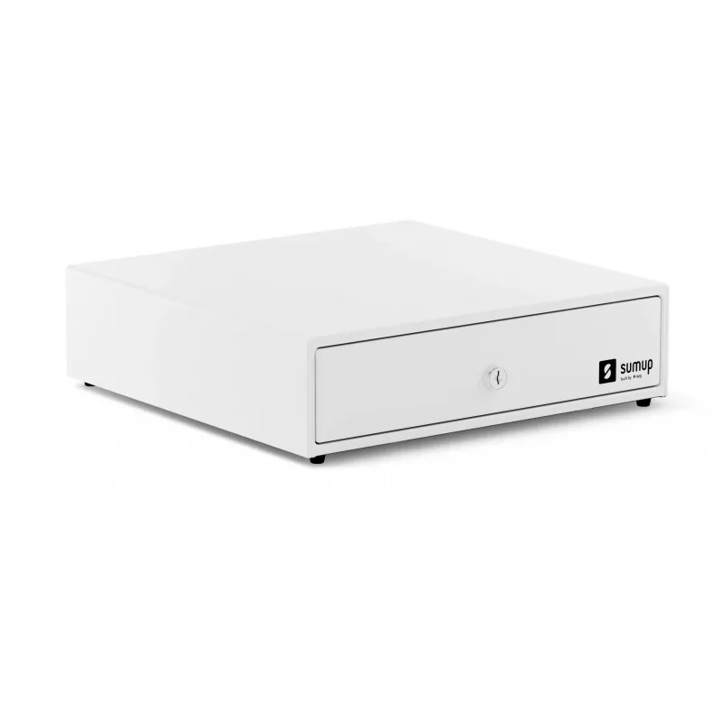 Kasos stalčius SumUp Cash Drawer — plastikinis ir plieninis korpusas, baltas, 330×340×100 mm, 5 kg