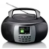 Nešiojamas DAB+/FM radijas Lenco SCD-860 su Bluetooth, CD grotuvu, 2,4 col. TFT ekranu, 2×2W, AUX, baterija/tinklas