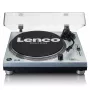 Tiesioginės pavaros vinilinė patefonė Lenco L-3809ME – rankinis, USB A tipas, metalinis mėlynas