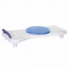 Vonios suolas ActionMed LW400AM 2-in-1 su sukamu perdavimo disku, baltas, atsparus drėgmei, ergonomiška sėdynė, pakabinimo anga