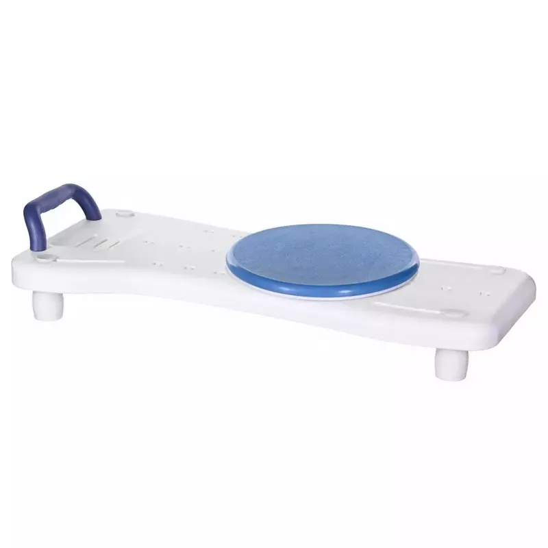 Vonios suolas ActionMed LW400AM 2-in-1 su sukamu perdavimo disku, baltas, atsparus drėgmei, ergonomiška sėdynė, pakabinimo anga