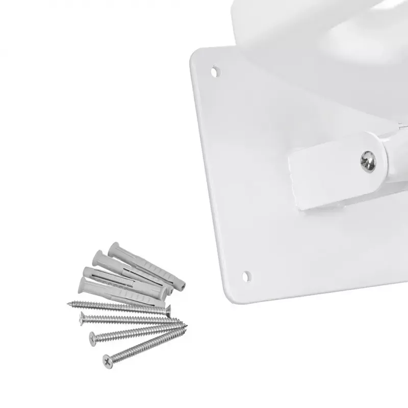 Sieninė sulankstoma dušo kėdė ActionMed KP600AM – balta, ergonomiška sėdynė, reguliuojamos neslystančios kojelės, 3 kg