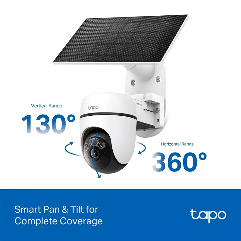 TP-Link Tapo C610 KIT saulės energija varoma PTZ apsaugos kamera