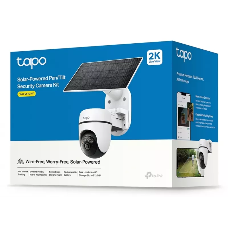 TP-Link Tapo C610 KIT saulės energija varoma PTZ apsaugos kamera