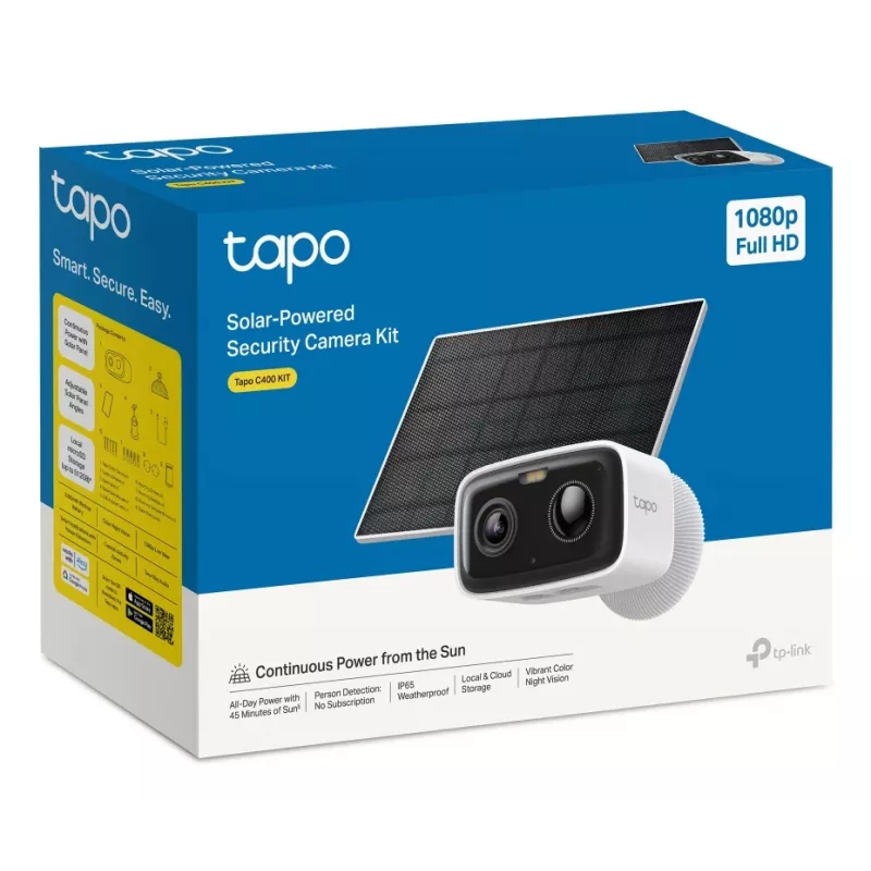 TP-Link Tapo C400 KIT Belaidė IP lauko stebėjimo kamera 1920 x 1080 pikselių