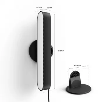 Philips Hue Play šviesos juostų pradinis rinkinys — 2 Play šviesos juostos + Hue Bridge Pro, Bluetooth, juoda, C tipo kištukas