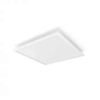 Philips Surimu Square Panel LED lubinis šviestuvas su Bluetooth, baltas, aliuminis korpusas, 220–240V