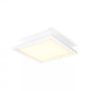 Philips Aurelle Square Panel LED lubinis šviestuvas, išmanus, Bluetooth/Zigbee, baltas, aliuminis, kintama spalvos temperatūra