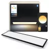 Signify Philips Aurelle stačiakampis lubinis LED skydelis — Bluetooth/Zigbee, 1200×300×48 mm, juodas