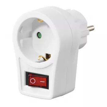 Hama 00223212 kištukinis adapteris F tipas baltas