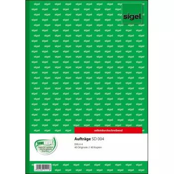 Verslo forma Sigel SD006 Green A4 80 lapų