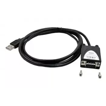 Serijinis kabelis EXSYS EX-1311-2 USB Type-A DB-9 Juodas 1,8 m