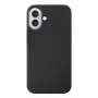 Cellularline Sensation - iPhone 16 minkšto prisilietimo silikoninis dėklas, Juodas