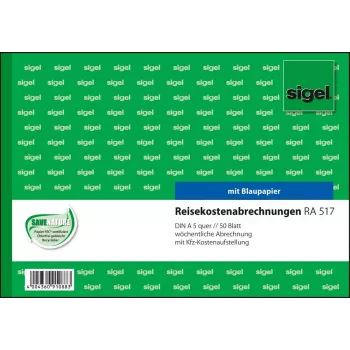 Verslo forma Sigel RA517, A5, žalia, 50 lapų
