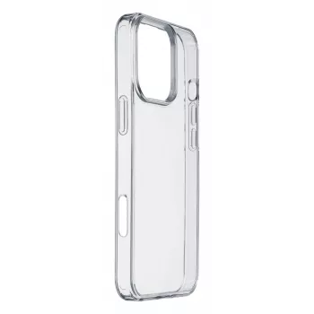 Cellularline Clear Protect - iPhone 16 Pro Max kietas dėklas su guminiais kraštais