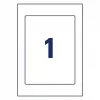 Avery Placard Label Holders A4 šviesiai pilki 22x16 cm 5 vnt.