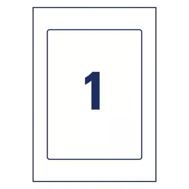 Avery Placard Label Holders A4 šviesiai pilki 22x16 cm 5 vnt.