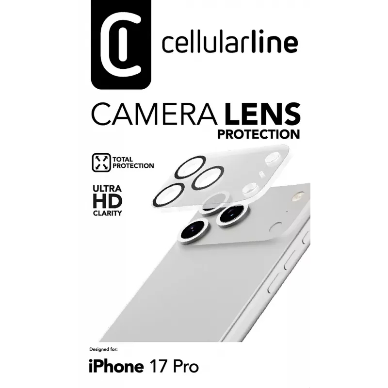 Cellularline fotoaparato objektyvo apsauga, iPhone 17 Pro