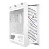 ASUS ROG Strix Helios II Midi Tower baltas – korpusas EATX/ATX/Micro-ATX/Mini-ITX, 3×140mm priekyje + 1×140mm gale, 2×3,5 colio + 4×2,5 colio vietos, grūdintas stiklas