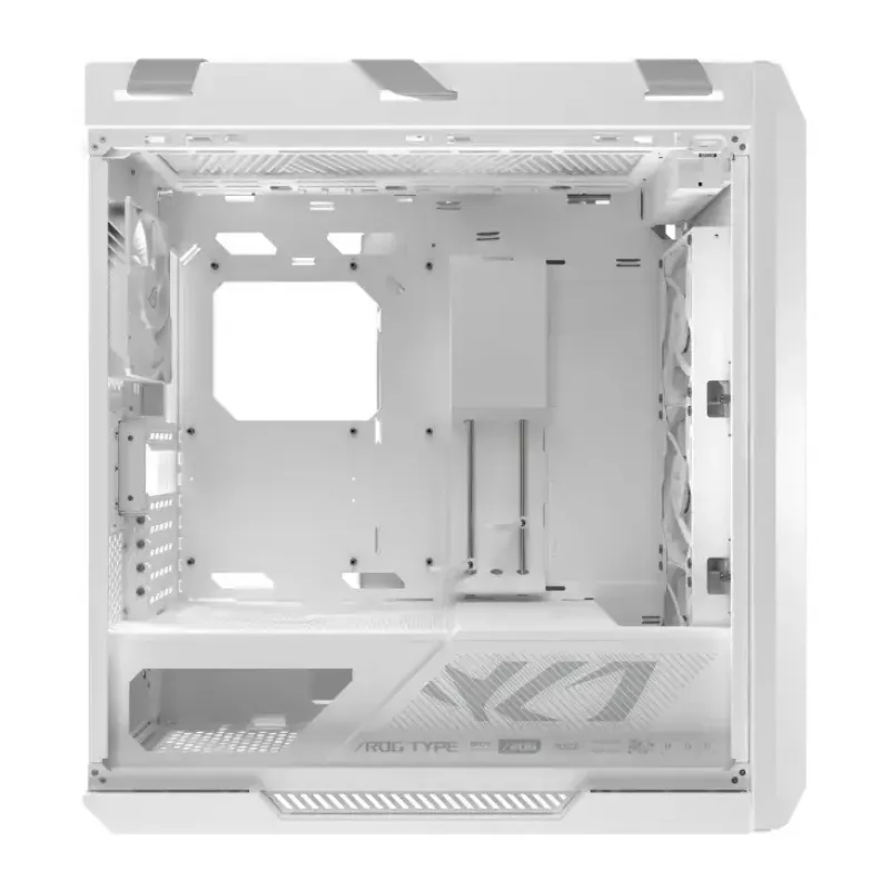 ASUS ROG Strix Helios II Midi Tower baltas – korpusas EATX/ATX/Micro-ATX/Mini-ITX, 3×140mm priekyje + 1×140mm gale, 2×3,5 colio + 4×2,5 colio vietos, grūdintas stiklas