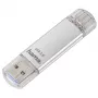 Hama C-Laeta USB atmintukas 128 GB USB Type-A / USB Type-C 3.2 Gen 1 (3.1 Gen 1) Sidabrinis