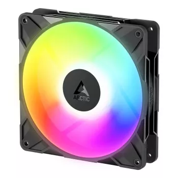 140 mm korpuso ventiliatorius Arctic Freezer P14 Pro Reverse A-RGB — PWM, 140 mm, 166,5 m³/h, 5,1 mmH2O, FDB, juodas